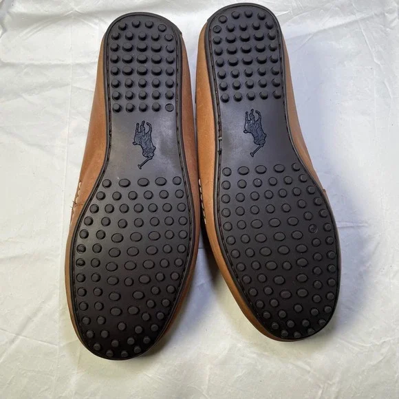 Polo Ralph Lauren Loafers Canvas Leather Driving Moccasins Shoes 10.5C - Picture 9 of 13